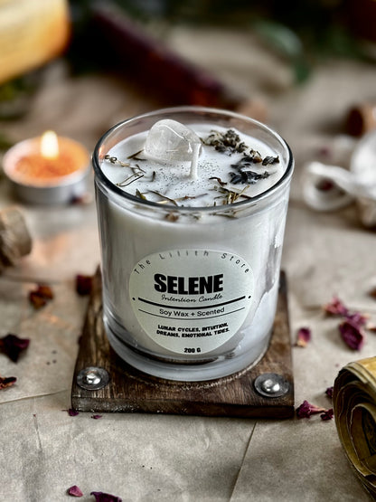 Selene Altar Candle – 200 g Soy Wax Jar Candle for Ritual & Devotion
