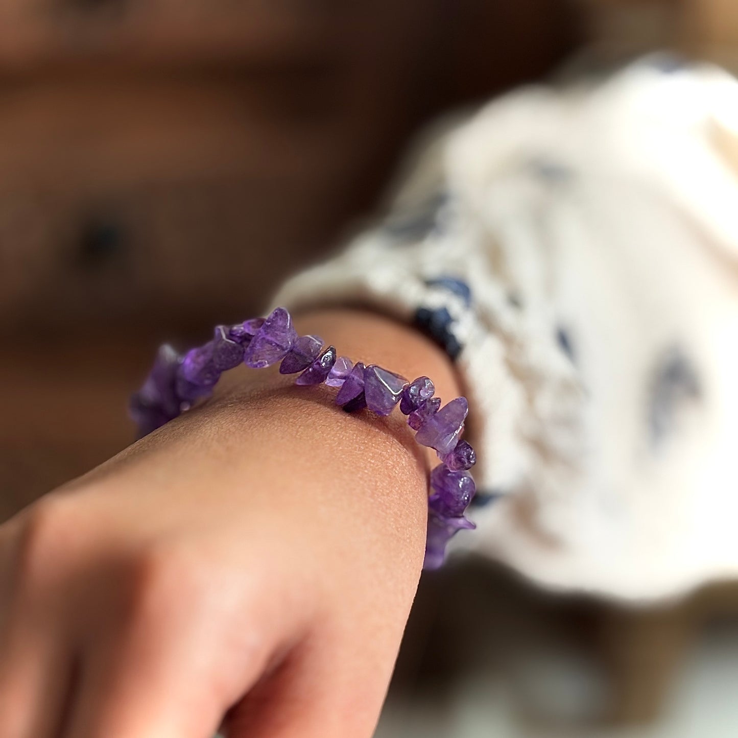 Amethyst Chips Bracelet