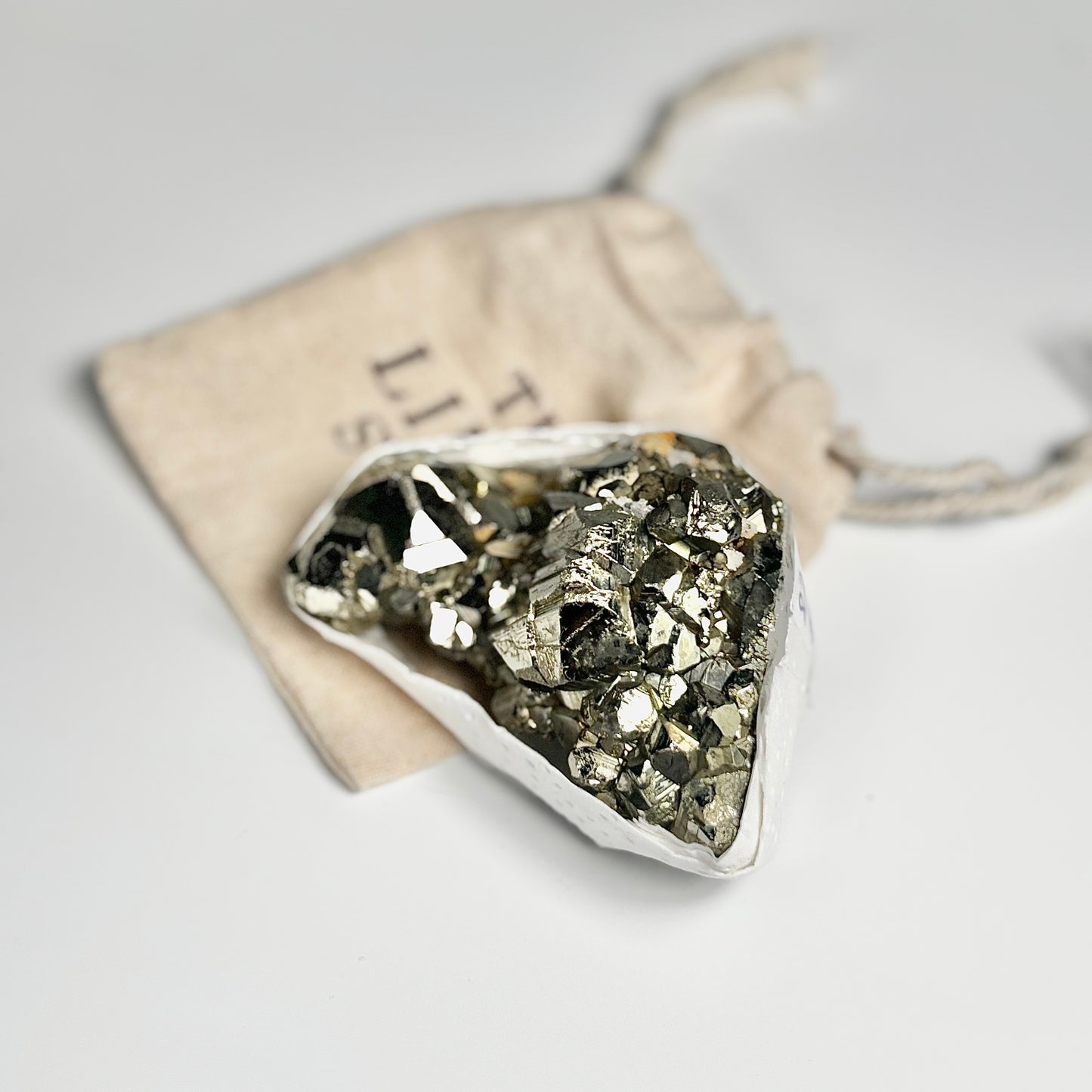 Peruvian Pyrite Cluster – 229g -Golden Brilliance & Striking Presence