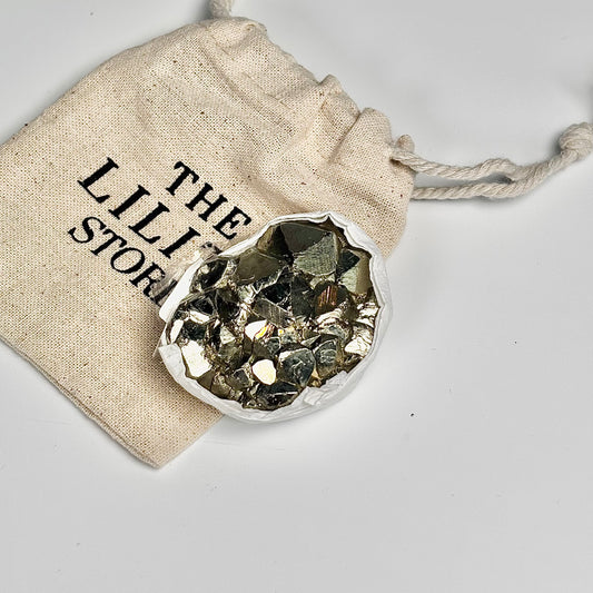Peruvian Pyrite Cluster – 88g -Golden Brilliance & Striking Presence