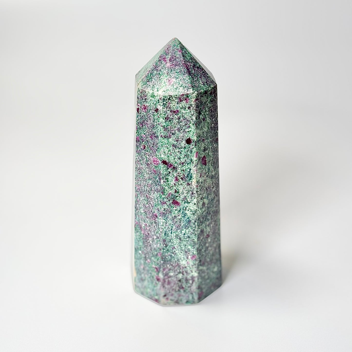 Eight Facet Ruby in Kyanite Tower – 739g -Distinctive Colour & Balanced Form