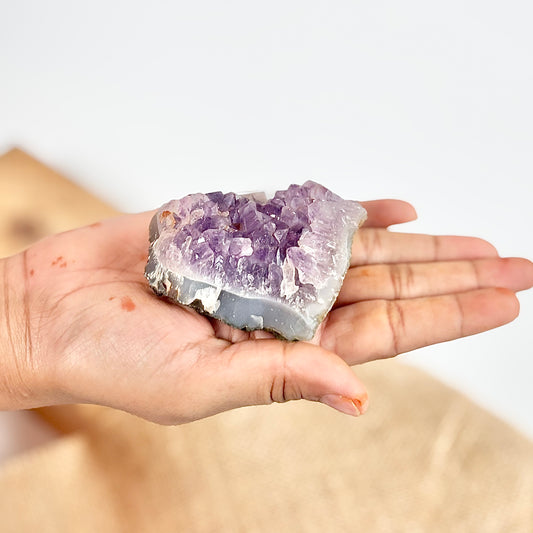 Amethyst Cluster - 106 Gm | Helps activating Third Eye & Psychic abilities