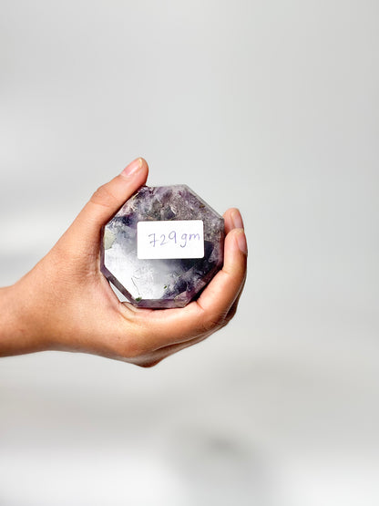 Eight Facet Chevron Amethyst Tower – 729g - Balanced Energy & Refined Clarity