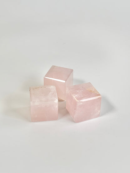 Rose Quartz Cube - Love & Positivity