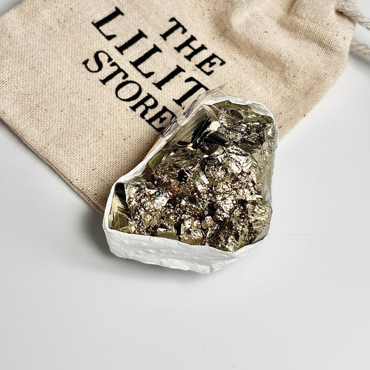 Peruvian Pyrite Cluster – 81g -Golden Brilliance & Striking Presence
