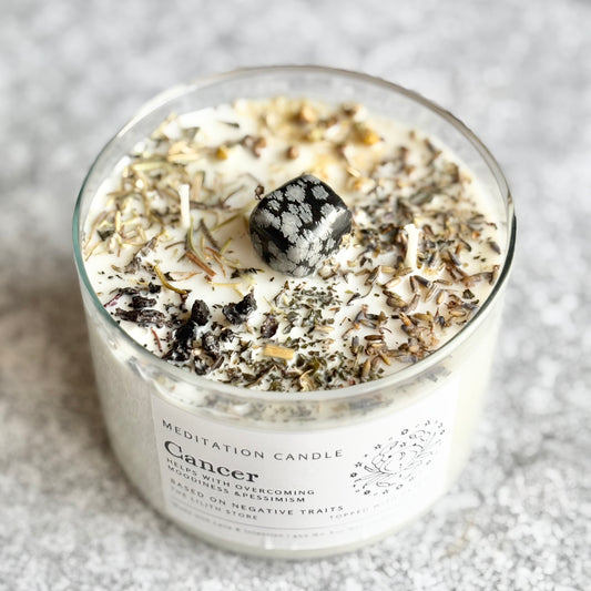 Cancer Zodiac Soy Intention Candle | 400 Gm