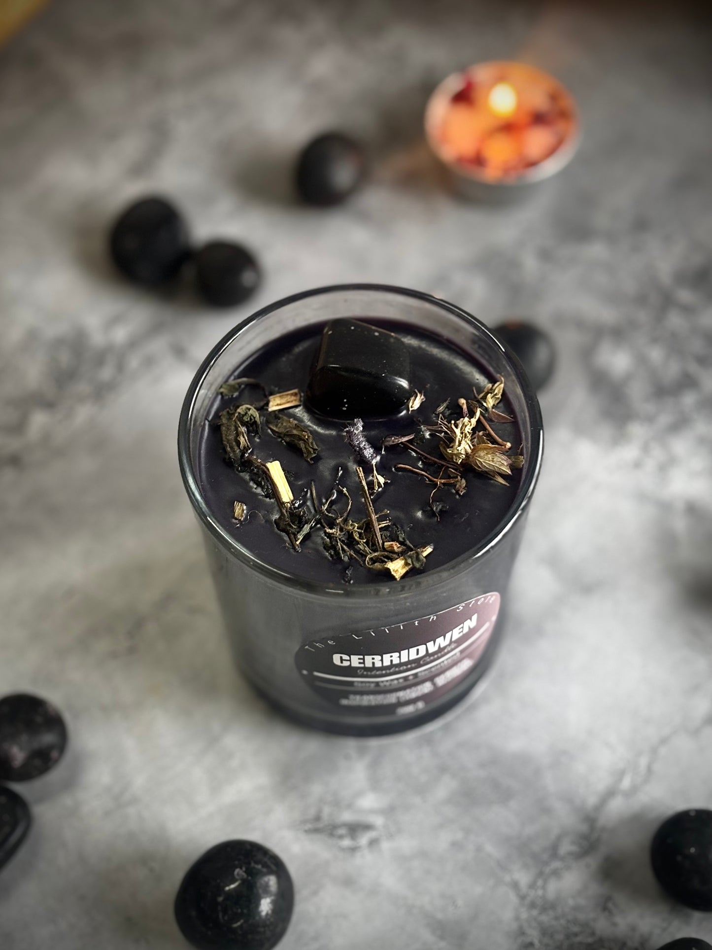 Cerridwen Altar Candle – 200 g Soy Wax Jar Candle for Ritual & Devotion