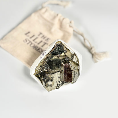 Peruvian Pyrite Cluster – 283g -Golden Brilliance & Striking Presence