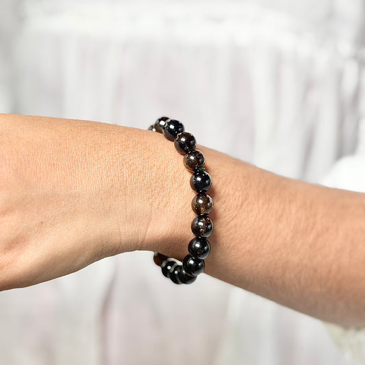 Brown Tourmaline Bracelet – Grounding • Stability • Emotional Healing