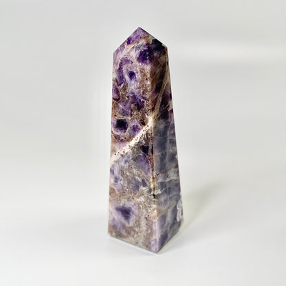Four Facet Chevron Amethyst Tower – 870g - Amplified Intuition & Focused Healing