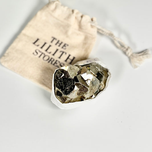 Peruvian Pyrite Cluster – 238g -Golden Brilliance & Striking Presence