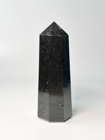 Eight Facet Black Tourmaline Tower – 1.1 kg - Bold Presence & Timeless Design
