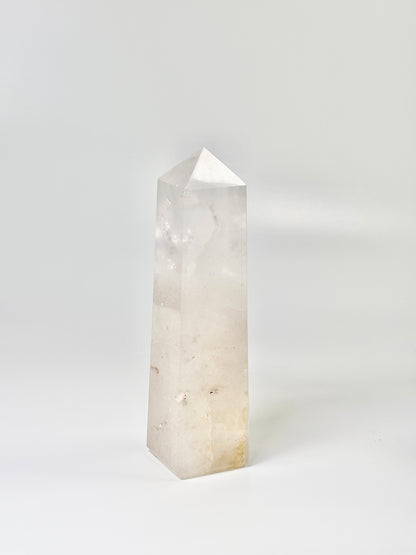 Four Facet Clear Quartz Tower – 440g - Amplify, Align & Awaken
