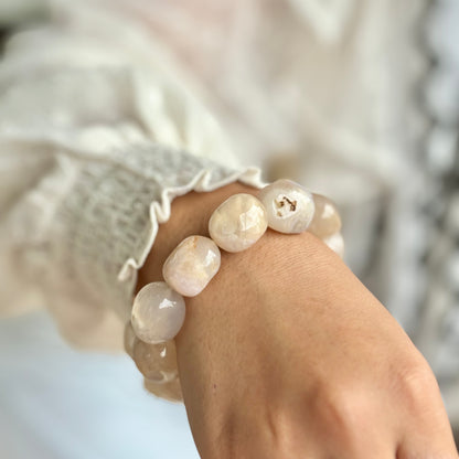 Flower Agate Tumble Bracelet | Bloom in to your Trueself