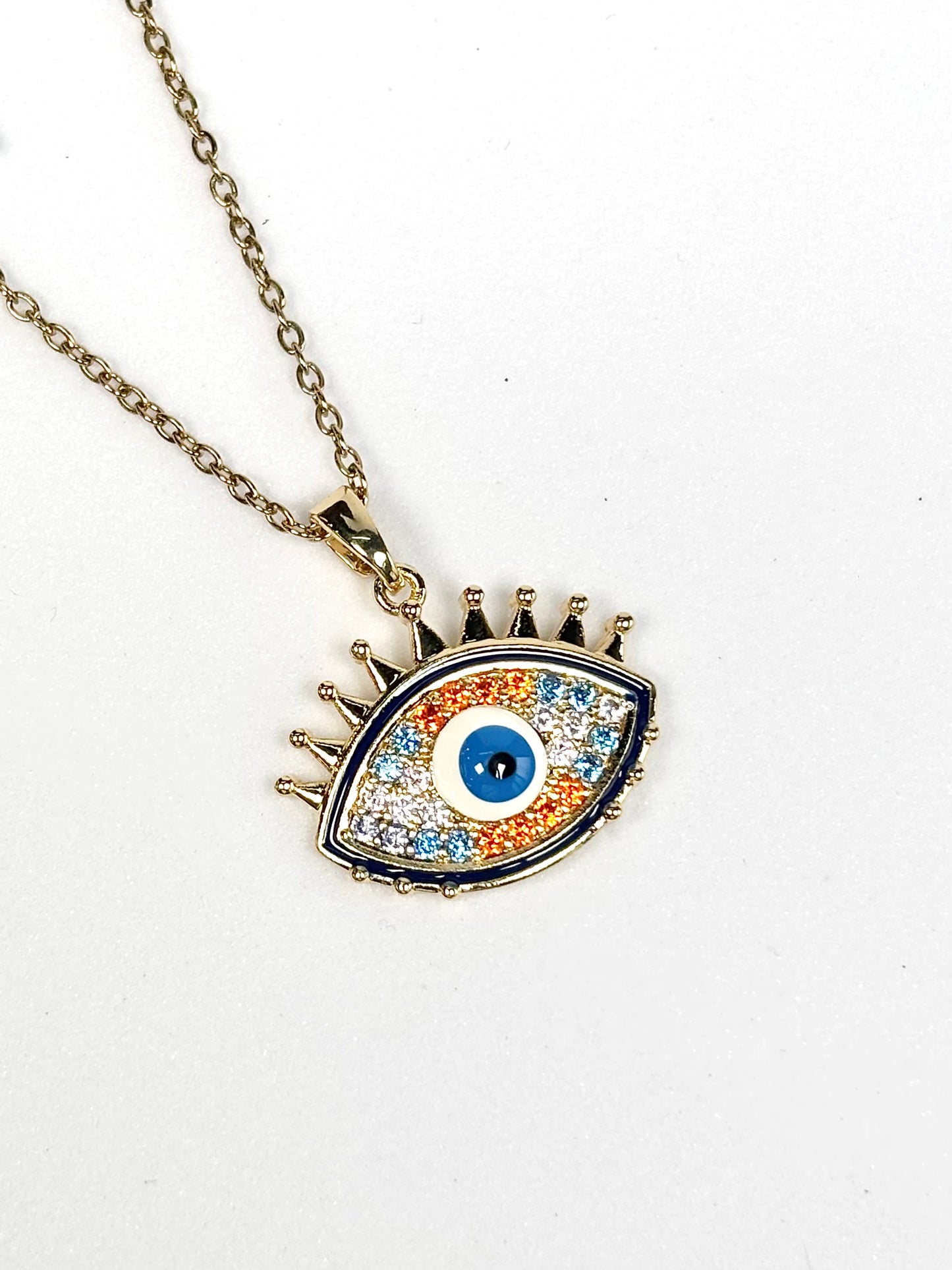 Evil Eye Pendant Necklace | Gold-Plated Stainless Steel | The Lilith Store