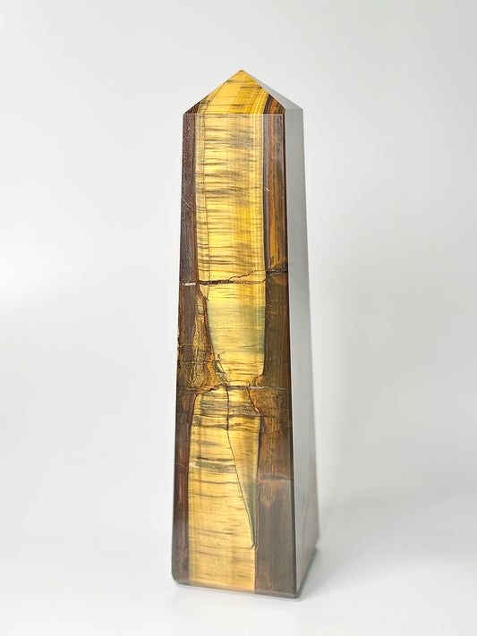 Four Facet Tiger’s Eye Tower – 1.8 kg - Focus, Confidence & Style
