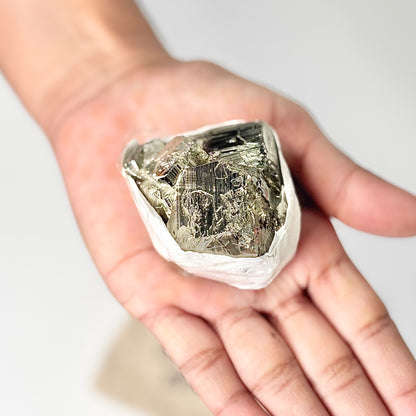 Peruvian Pyrite Cluster – 167g -Golden Brilliance & Striking Presence