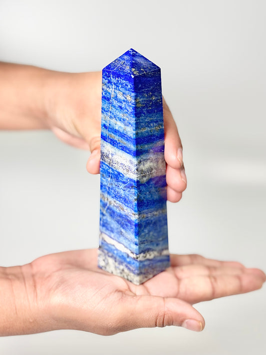 Four Facet Lapis Lazuli Tower – 320g - Truth, Wisdom & Inner Power
