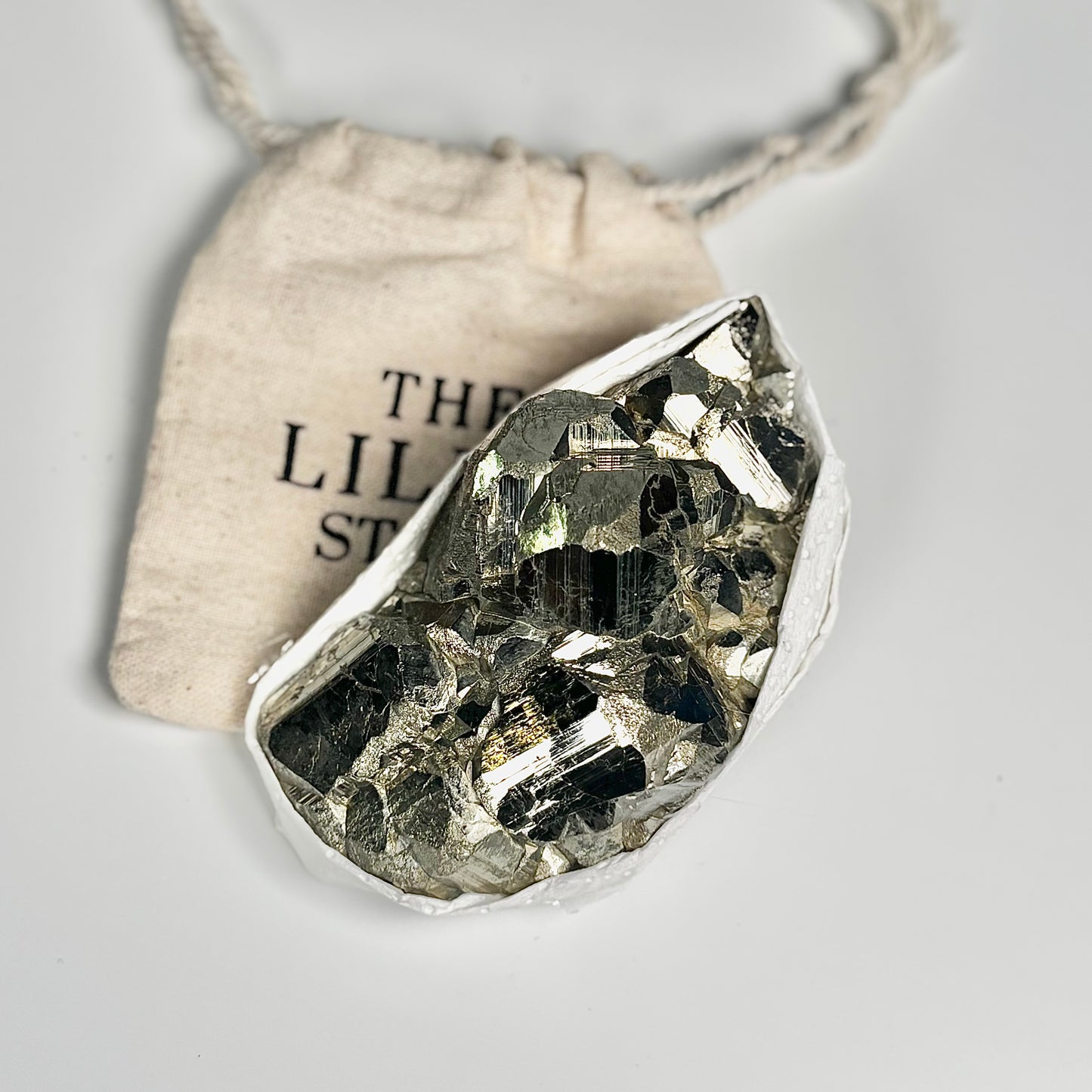 Peruvian Pyrite Cluster – 413g -Golden Brilliance & Striking Presence