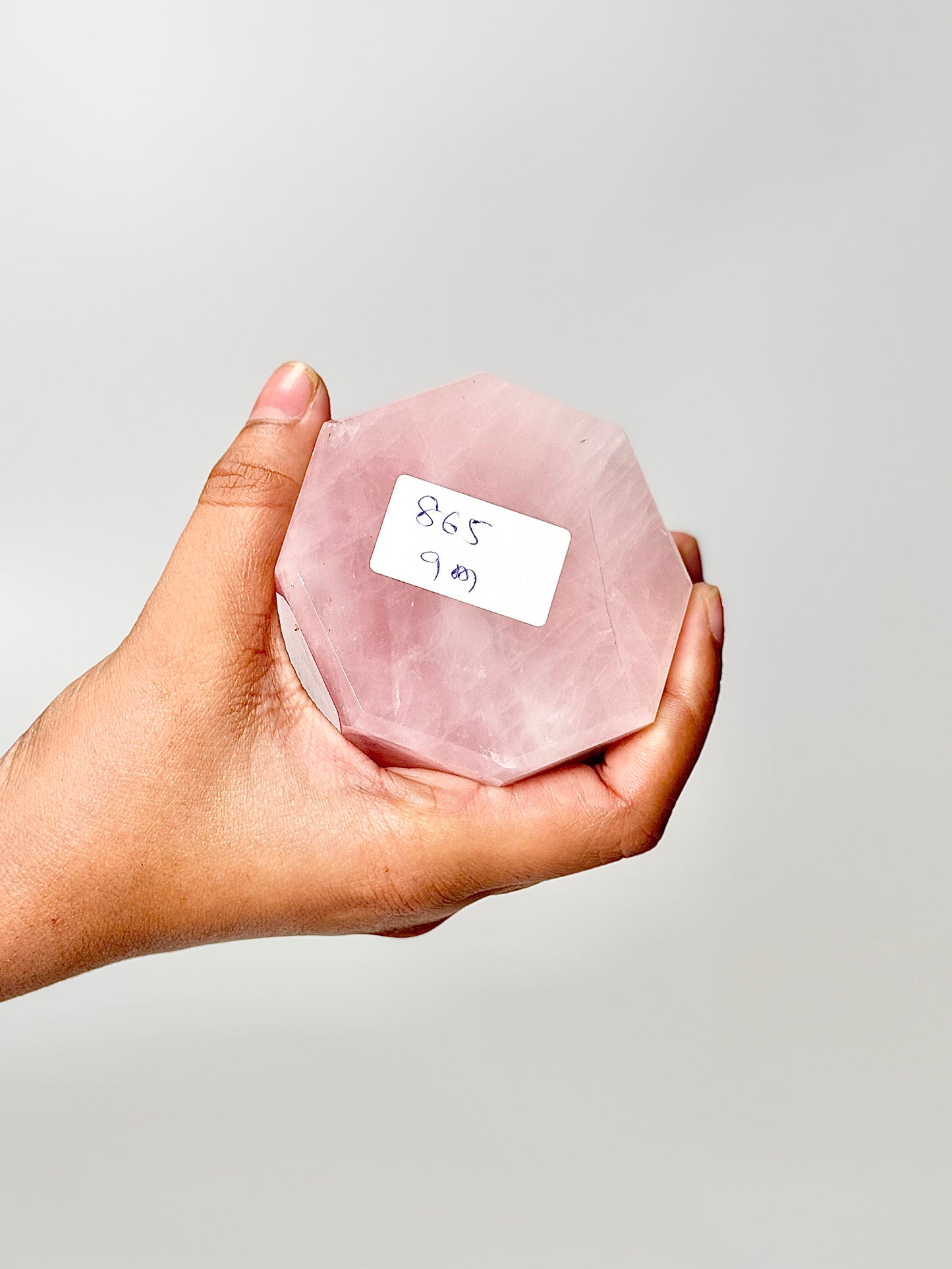Eight Facet Rose Quartz Tower – 865g - Elegance, Warmth & Gentle Charm