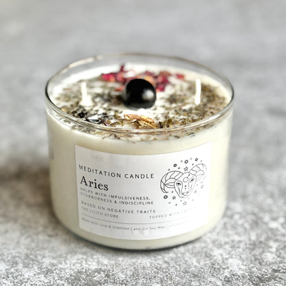 Aries Zodiac Soy Intention Candle | 400 Gm