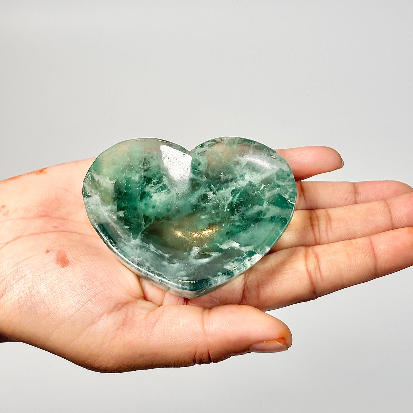 This Green Fluorite Heart Bowl