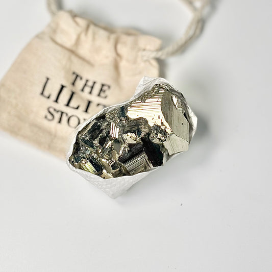 Peruvian Pyrite Cluster – 185g -Golden Brilliance & Striking Presence
