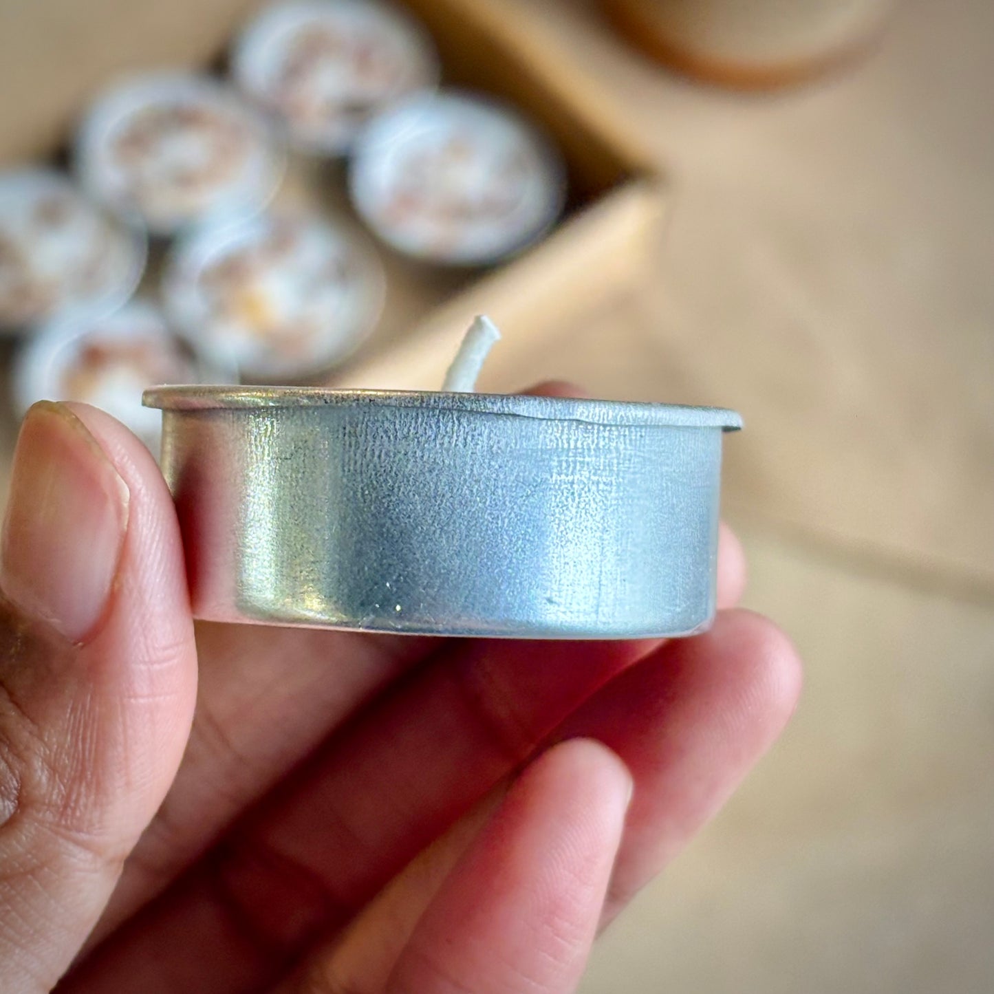 Myrrh Resin Infused Soy Wax Tealight Candles – Unscented