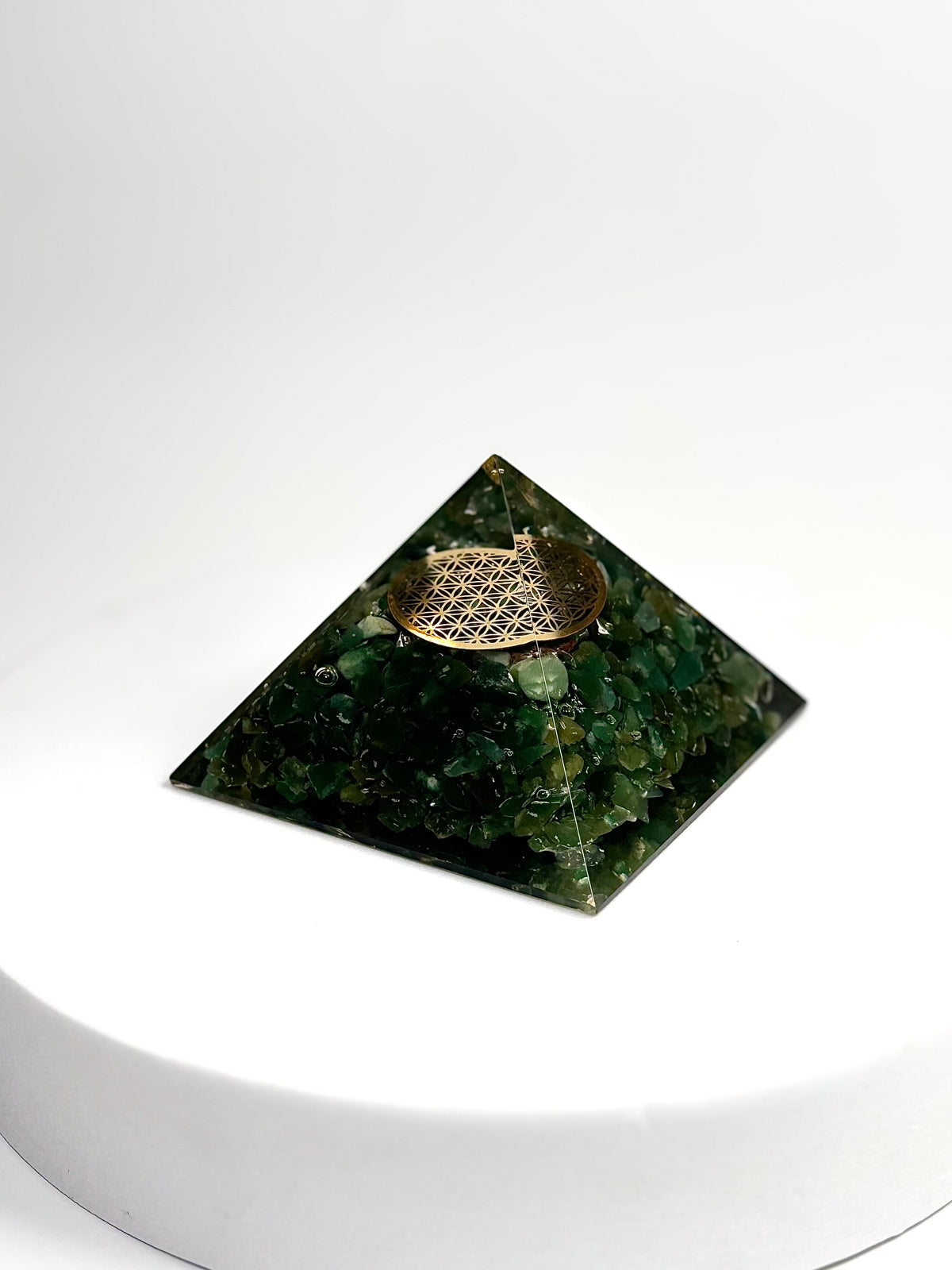 Green Aventurine Orgonite Pyramid