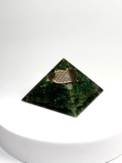Green Aventurine Orgonite Pyramid