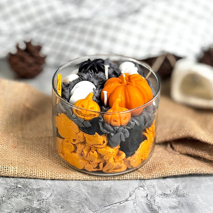 Midnight Pumpkin Marshmallow Scented Candle – Soy Wax