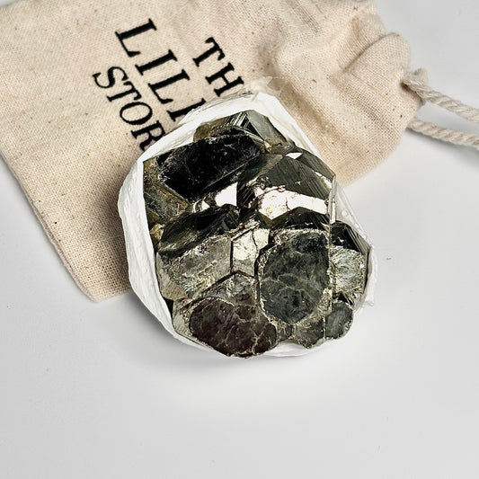 Peruvian Pyrite Cluster – 170g -Golden Brilliance & Striking Presence