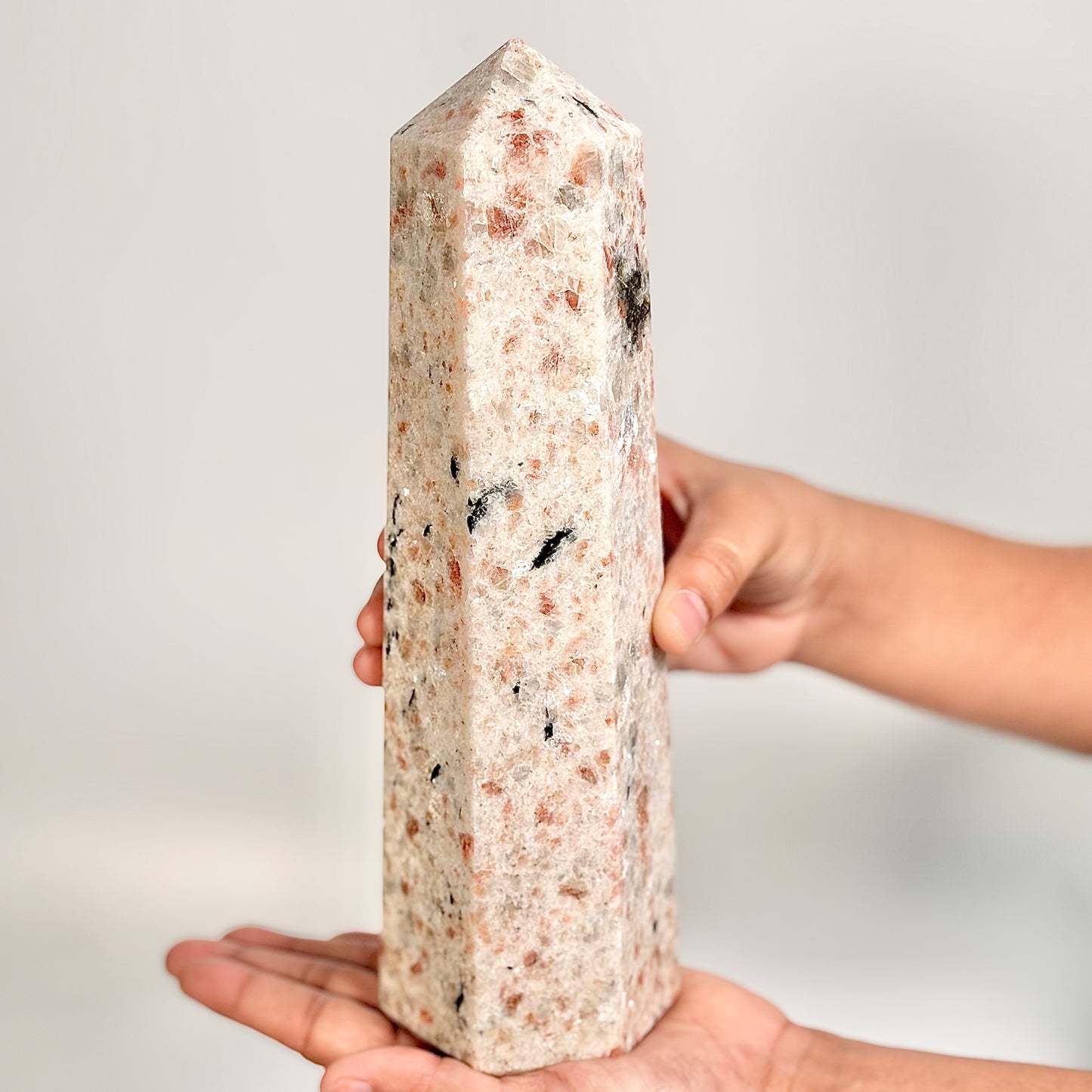 Sunstone Six-Facet Tower – 1515 Gm - Ignit Joy • Embrace Confidence • Manifest Positivity