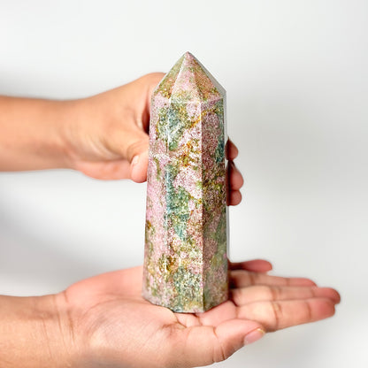 Eight Facet Ruby in Kyanite Tower – 597g -Distinctive Colour & Balanced Form