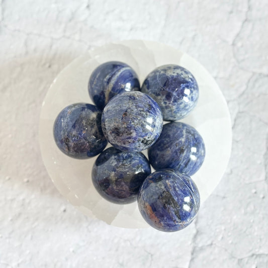 Sodalite Sphere – Calm, Clarity & Communication