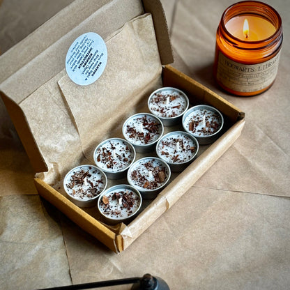 Cinnamon Infused Soy Wax Tealight Candles – Unscented