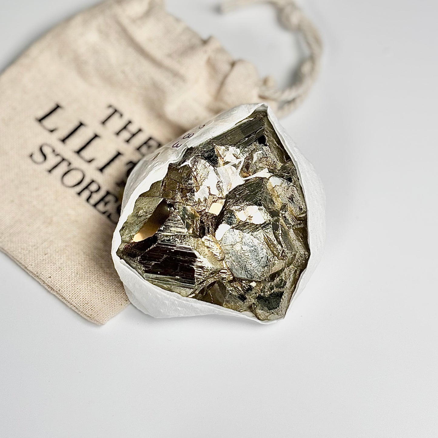 Peruvian Pyrite Cluster – 233g -Golden Brilliance & Striking Presence