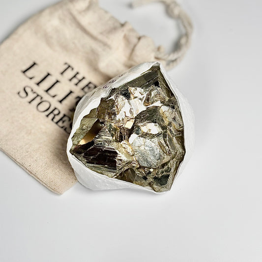 Peruvian Pyrite Cluster – 233g -Golden Brilliance & Striking Presence