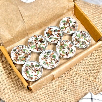 Cinnamon & Green Aventurine Soy Tealight Candle