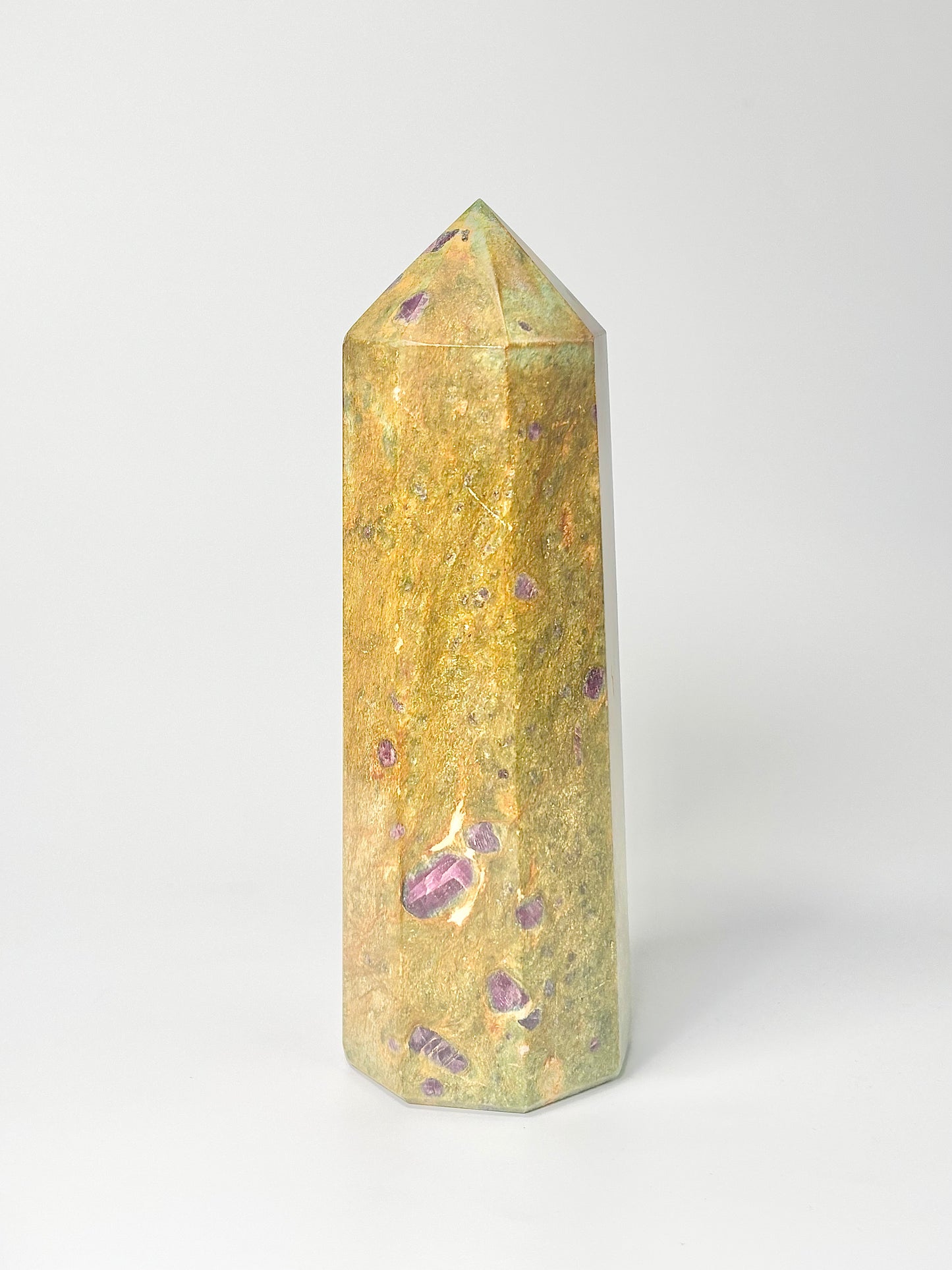 Eight Facet Ruby in Zoisite Tower – 698g - Vivid Colour & Balanced Design