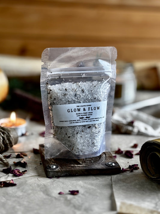 Glow & Flow Bath & Foot Soak – 100 g | Love Drawing Series