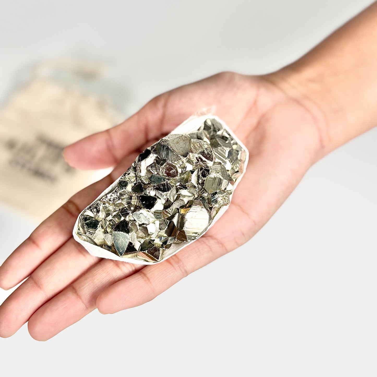 Peruvian Pyrite Cluster – 199g -Golden Brilliance & Striking Presence