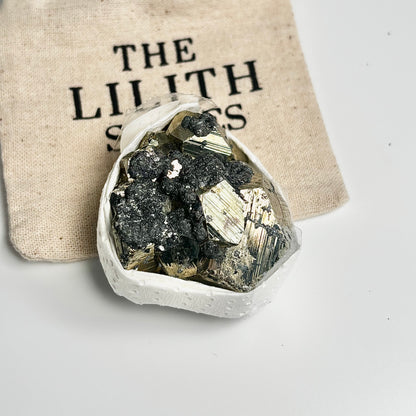 Peruvian Pyrite Cluster – 119g - Golden Brilliance & Striking Presence