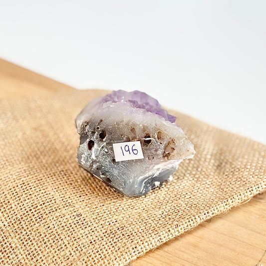 Amethyst Cluster - 196 Gm | Helps activating Third Eye & Psychic abilities