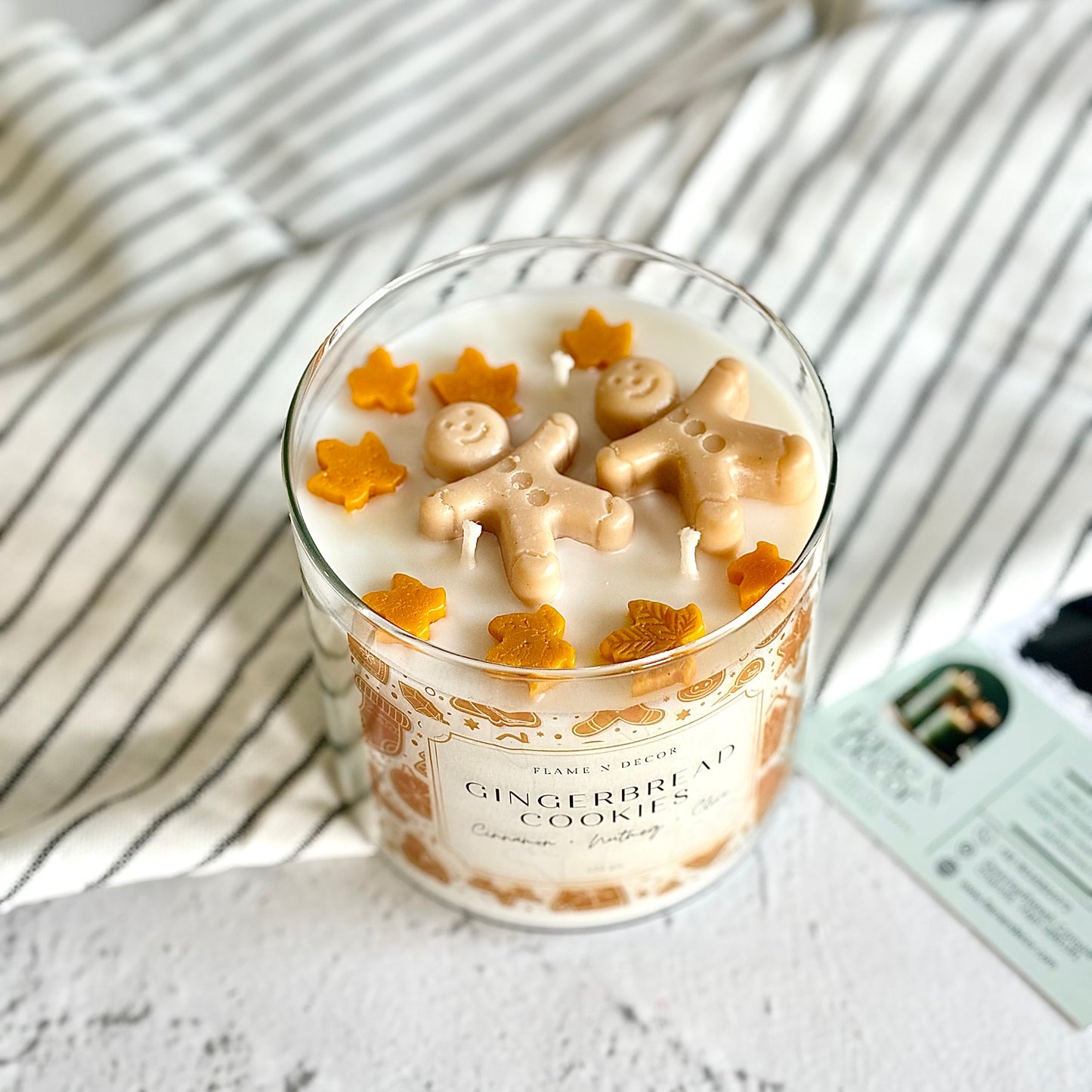 Gingerbread Cookies Soy Candle with Golden Lid