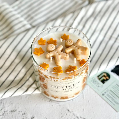 Gingerbread Cookies Soy Candle with Golden Lid