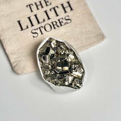 Peruvian Pyrite Cluster – 53g - Golden Brilliance & Striking Presence