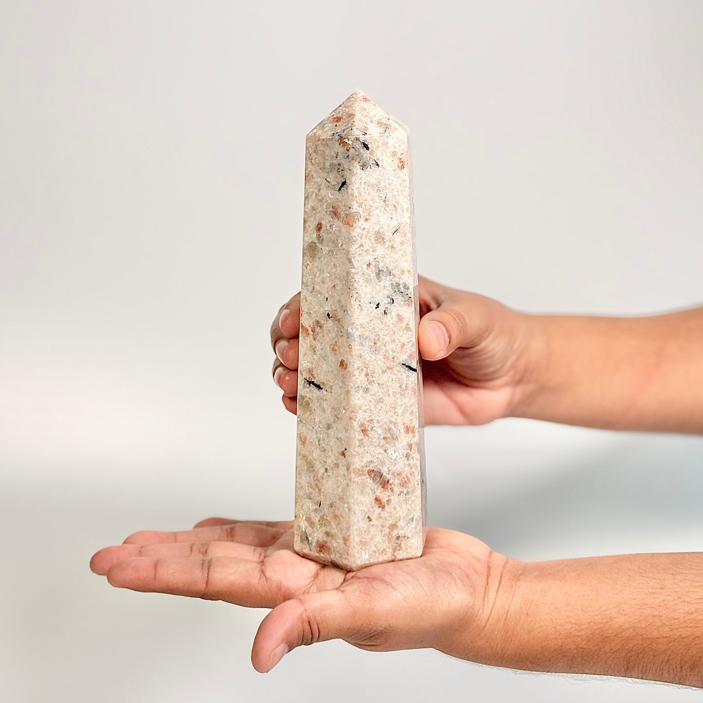 Sunstone Six-Facet Tower – 783 Gm - Ignit Joy • Embrace Confidence • Manifest Positivity