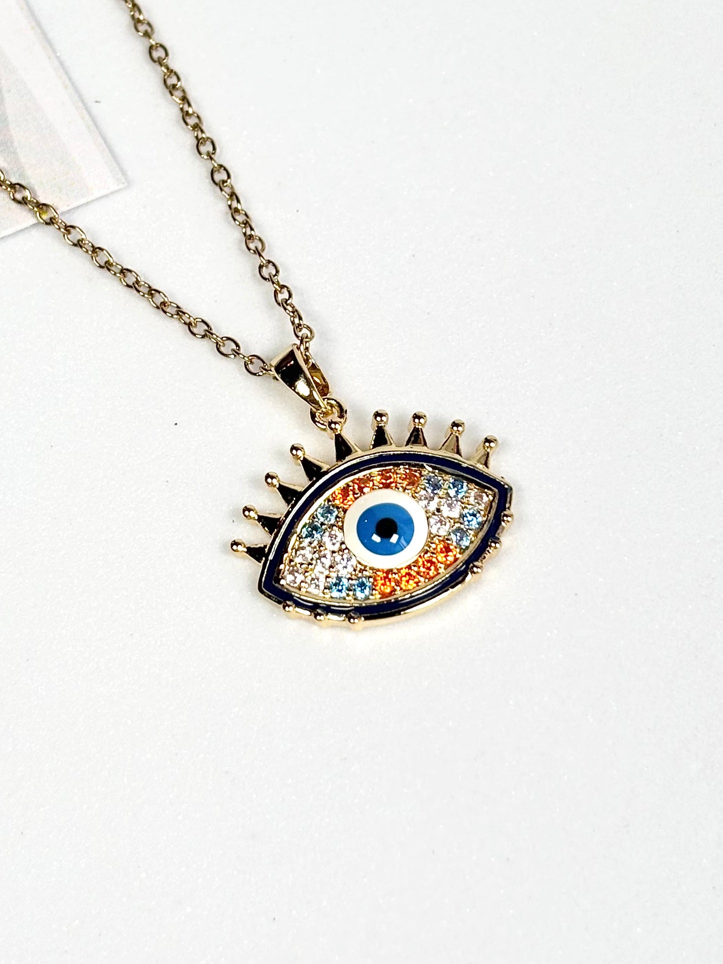 Evil Eye Pendant Necklace | Gold-Plated Stainless Steel | The Lilith Store