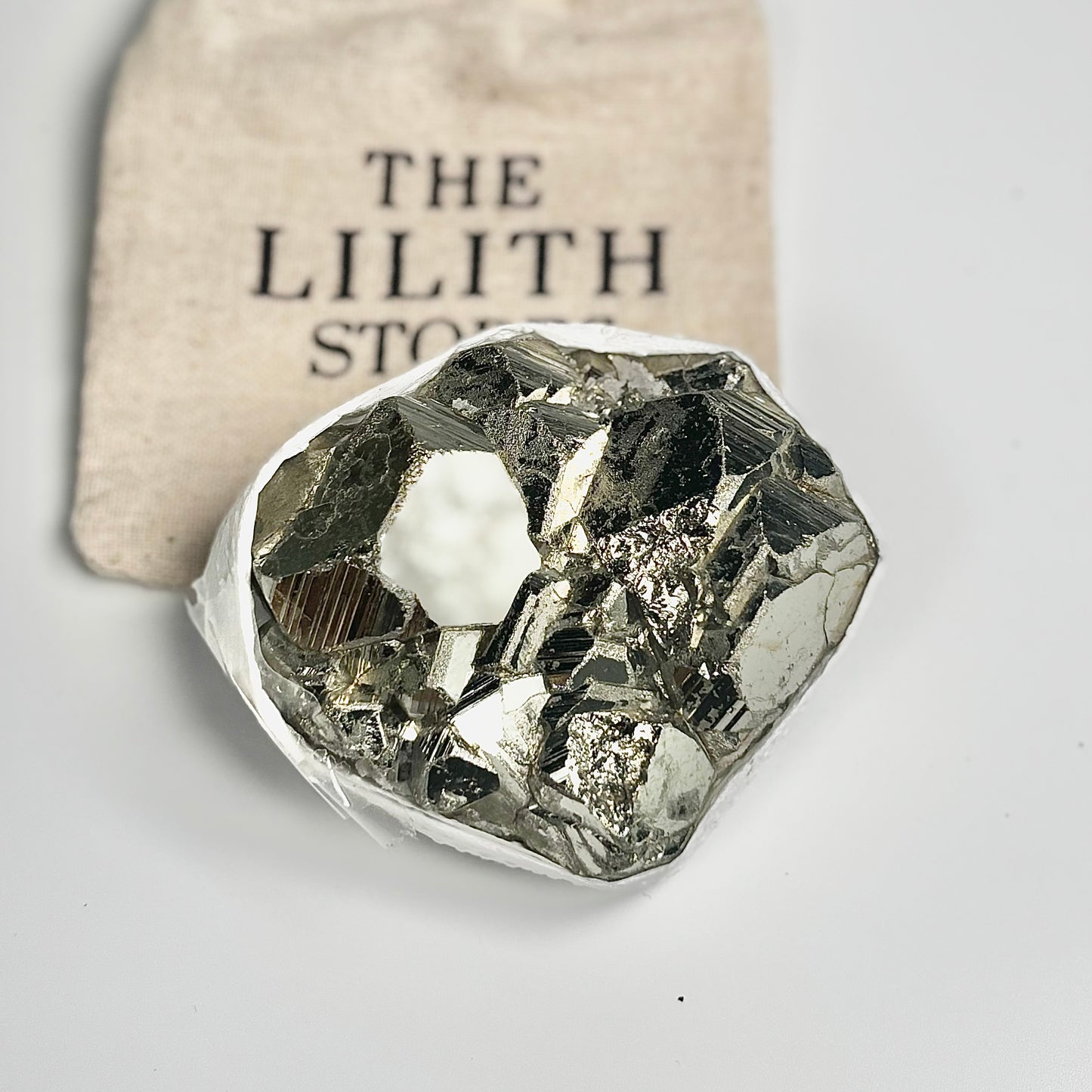 Peruvian Pyrite Cluster – 266g - Golden Brilliance & Striking Presence